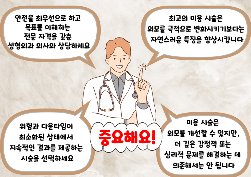 가족에게 추천하는 (그리고 추천하지 않는) 미용 시술 및 수술: 성형외과 의사의 관점에서