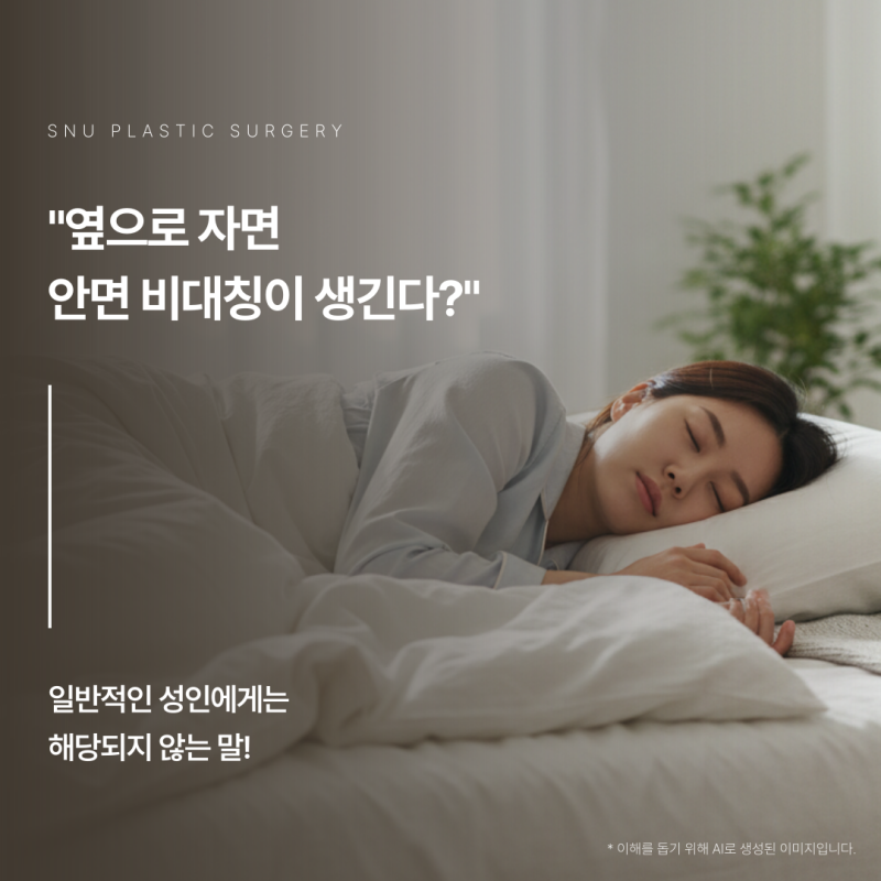 수면자세 때문에 안면비대칭이 생긴다? 성형외과 의사의 솔직한 답변